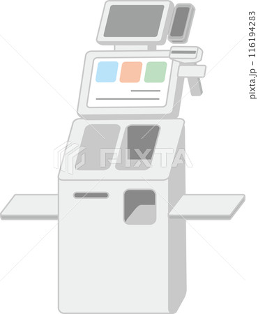 セルフレジ_自動精算機 116194283