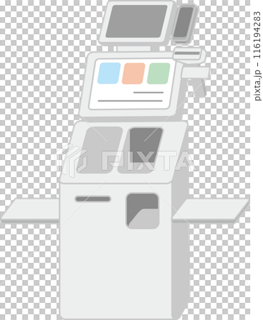 セルフレジ_自動精算機 116194283