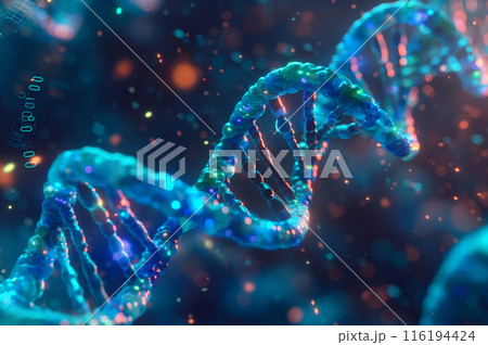 DNA二重らせん構造のイメージ 116194424