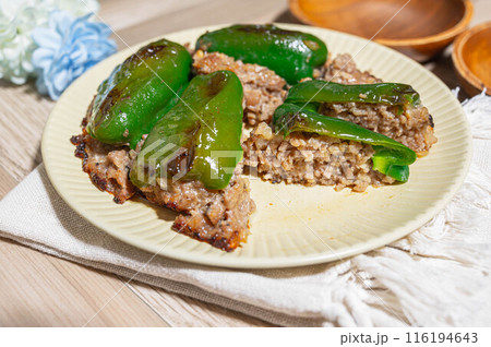 詰めないピーマンの肉詰め 116194643