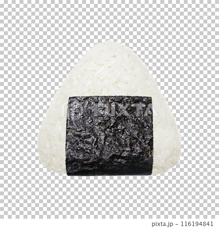 おにぎり イラスト リアル 白バック 116194841