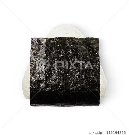 おにぎりのイラスト リアル 白バック 116194856