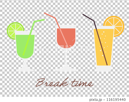 Illustration set of juice 116195440