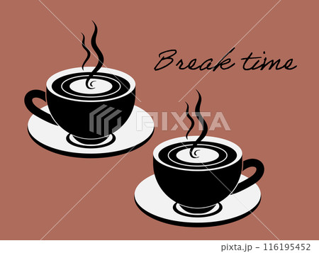 コーヒーカップのイラスト 116195452