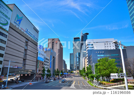 《愛知県》名古屋都市風景 名古屋駅の高層ビル群 《愛知県》名古屋都市風景 名古屋駅の高層ビル群 116196086