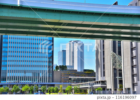《愛知県》名古屋都市風景　名古屋駅の高層ビル群 116196097