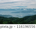 夏の大菩薩嶺から望む甲府盆地の街並み 116196556