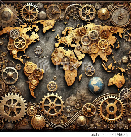 世界地図 116196685