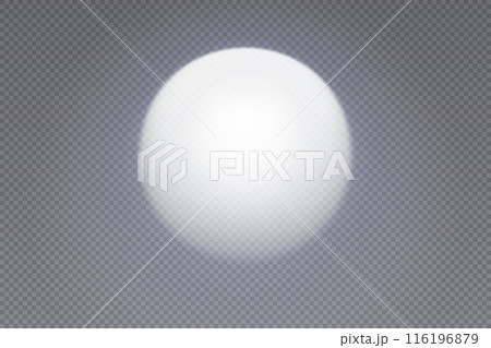 The moon with a halo of bluish light around The moon with a halo of bluish light around 116196879