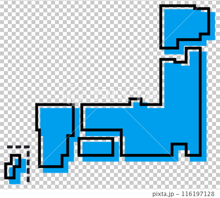 日本全國地圖從北海道到九州 日本全國地圖從北海道到九州 116197128