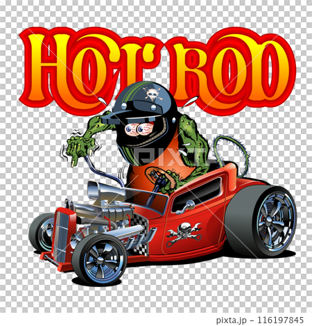 Cartoon retro hot rod Cartoon retro hot rod 116197845