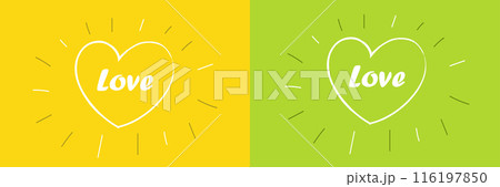 Love poster set design template Love poster set design template 116197850