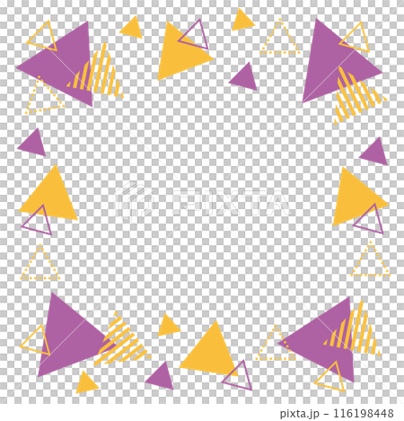 Geometric frame square triangle purple and orange Halloween colors Geometric frame square triangle purple and orange Halloween colors 116198448