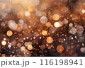 ブラウン系の落ち着いたキラキラ背景素材 116198941