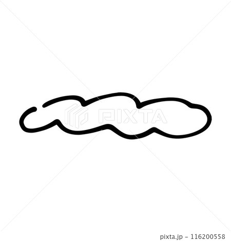 Cloud icon, hand-drawn outline sketch simple doodle outline drawing art illustration 116200558