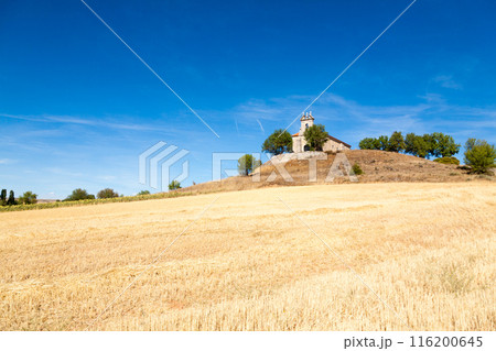 Isolated church in the Castile and Leon countryside, Spain Isolated church in the Castile and Leon countryside, Spain 116200645