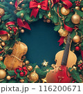 Christmas and New Year background with Christmas tree branches 116200671