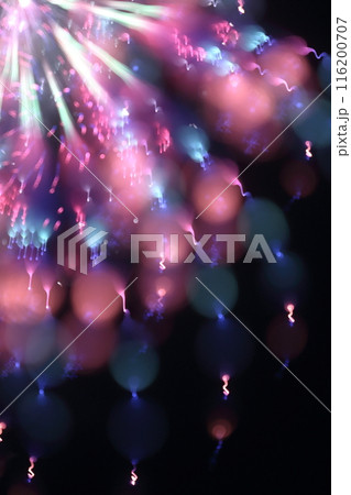 夜空を照らす花火 116200707