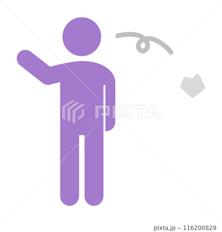 後ろにポイ捨てする人 116200829