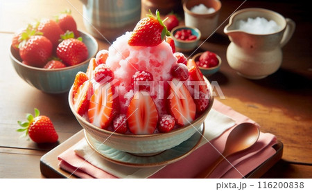 夏の風物詩、おしゃれなかき氷 116200838