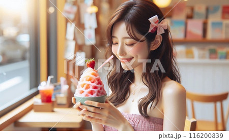 夏の風物詩、おしゃれなかき氷 116200839