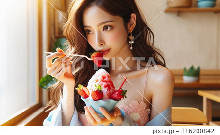 夏の風物詩、おしゃれなかき氷 116200842