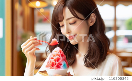 夏の風物詩、おしゃれなかき氷 116200843