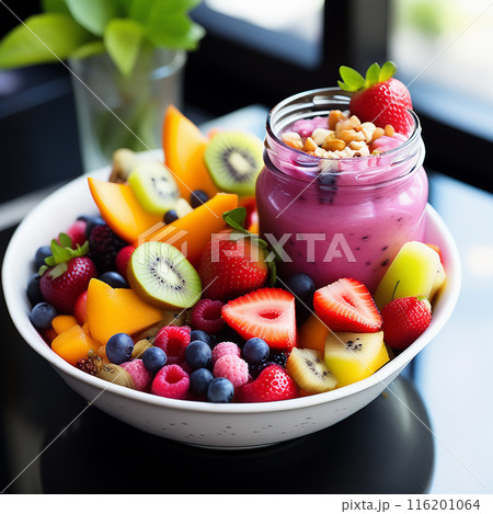 Fruitful Delights: Exploring Salad and Smoothie Creations 116201064