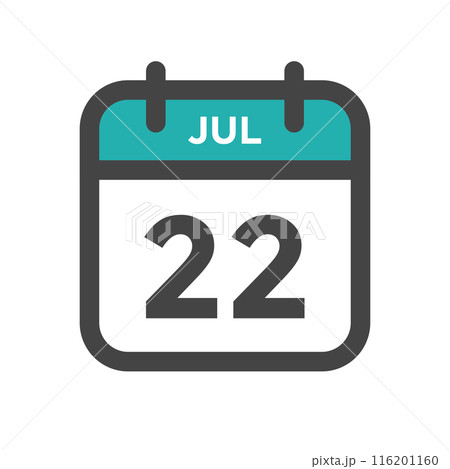 July 22 Calendar Day or Calender Date for Deadlines or Appointment 116201160