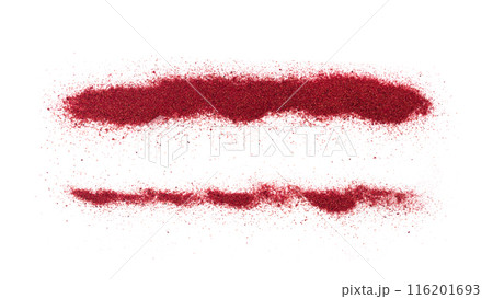 Sumac Powder Isolated, Red Sumach Ground Seasoning, Dry Sumak, Crushed Typhina Seeds Sumac Powder Isolated, Red Sumach Ground Seasoning, Dry Sumak, Crushed Typhina Seeds 116201693
