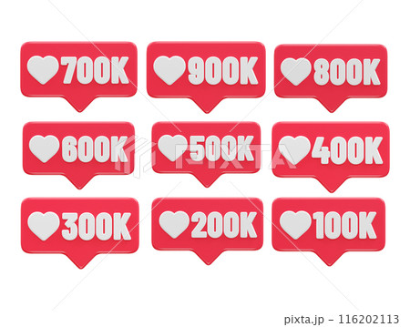 Love react icon illustration vector 116202113