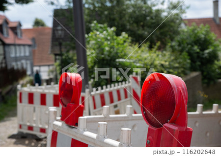 fence safety stand attention equipment construction road repair 116202648