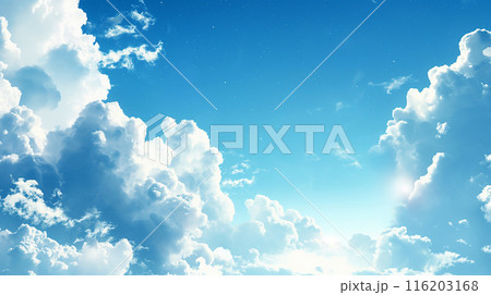 空 青空 風景 イラスト 雲 空 青空 風景 イラスト 雲 116203168