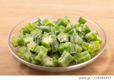 冷凍　カット　オクラ 116203857