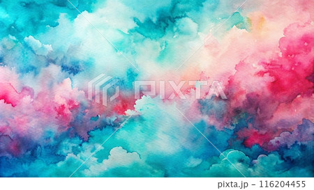 pink blue watercolor background 116204455