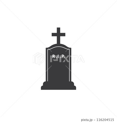 Gravestone icon vector 116204515