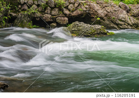 京都賀茂川上流風景 鞍馬川合流地点 京都賀茂川上流風景 鞍馬川合流地点 116205191