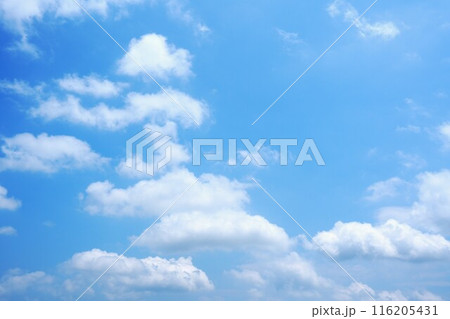 夏の青空と白い雲3 夏の青空と白い雲3 116205431