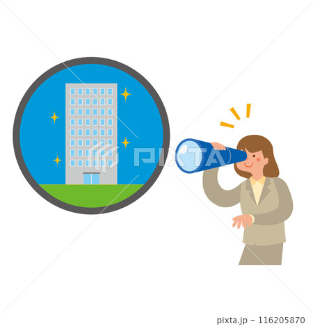 自分に合う会社を発見する就活女性 自分に合う会社を発見する就活女性 116205870