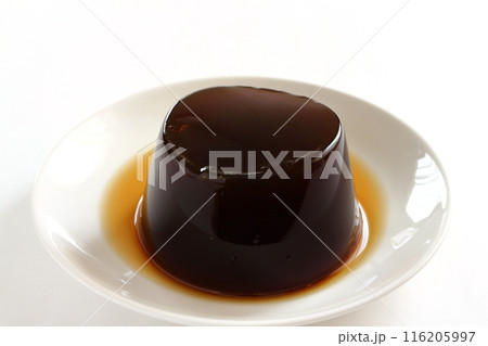 白背景のコーヒーゼリー 116205997