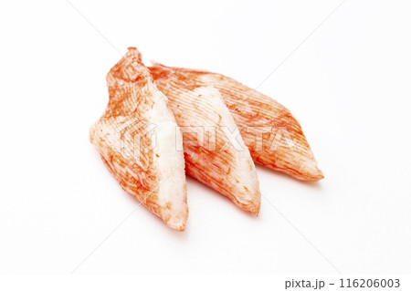 白背景にカニカマ 白背景にカニカマ 116206003