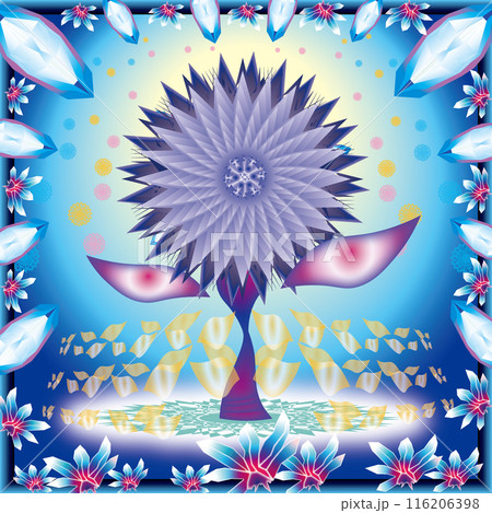 氷の結晶のイメージイラスト 116206398