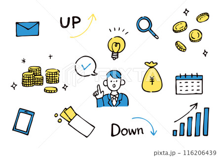 ビジネスイラスト素材セット 116206439