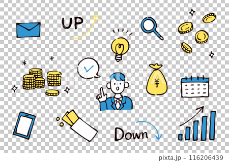 ビジネスイラスト素材セット 116206439
