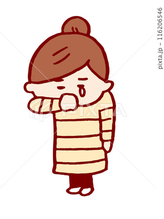 お団子頭のかわいい女子の色々なポーズや仕草 お団子頭のかわいい女子の色々なポーズや仕草 116206546