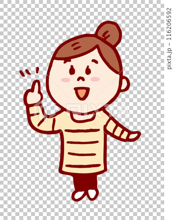 お団子頭のかわいい女子の色々なポーズや仕草 お団子頭のかわいい女子の色々なポーズや仕草 116206592