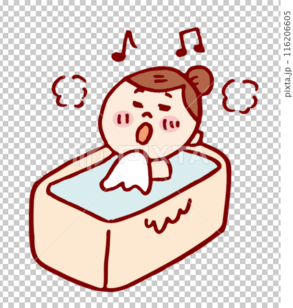 お団子頭のかわいい女子の色々なポーズや仕草 お団子頭のかわいい女子の色々なポーズや仕草 116206605