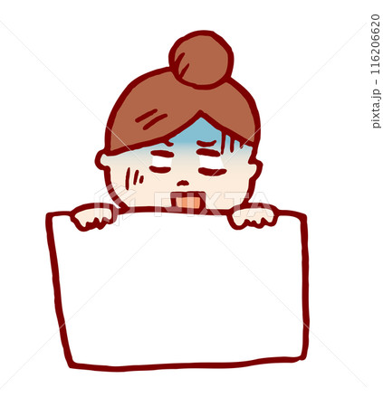 お団子頭のかわいい女子の色々なポーズや仕草 116206620