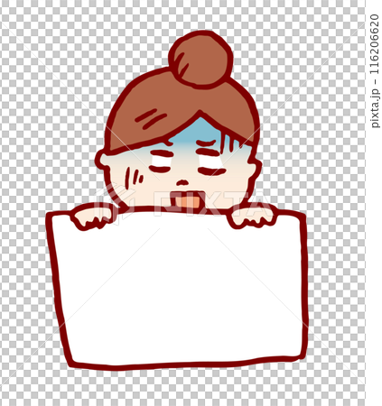 可愛的包子女孩的各種姿勢和手勢 116206620