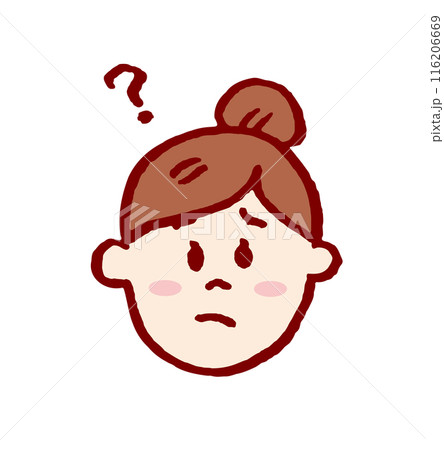 お団子頭のかわいい女子の色々な表情 お団子頭のかわいい女子の色々な表情 116206669